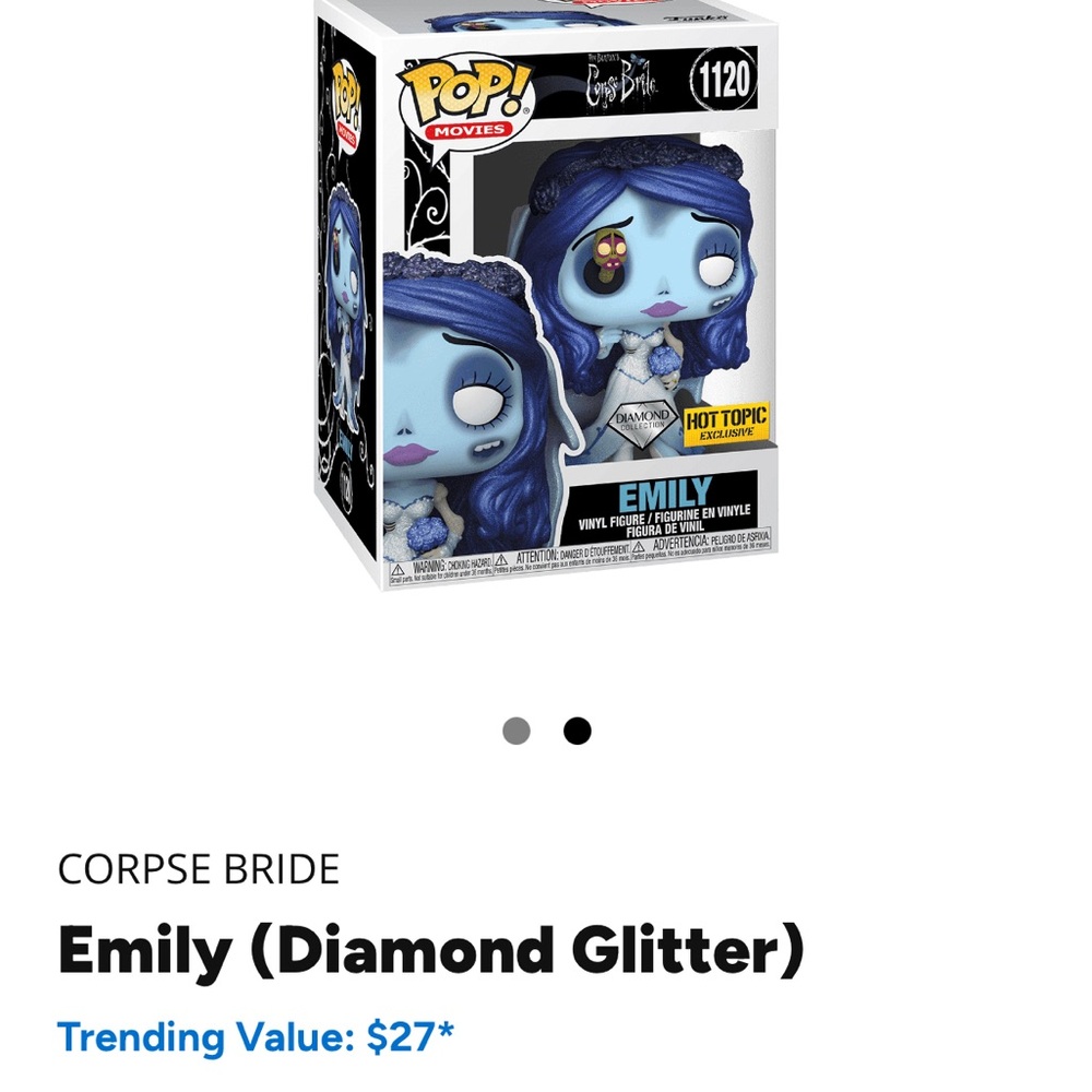Funko Pop! Corpse Bride Emily (Diamond Glitter)